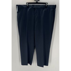 Croft & Barrow Mens Performance Khaki Classic 44X26 Blue Stretch Waistband Read